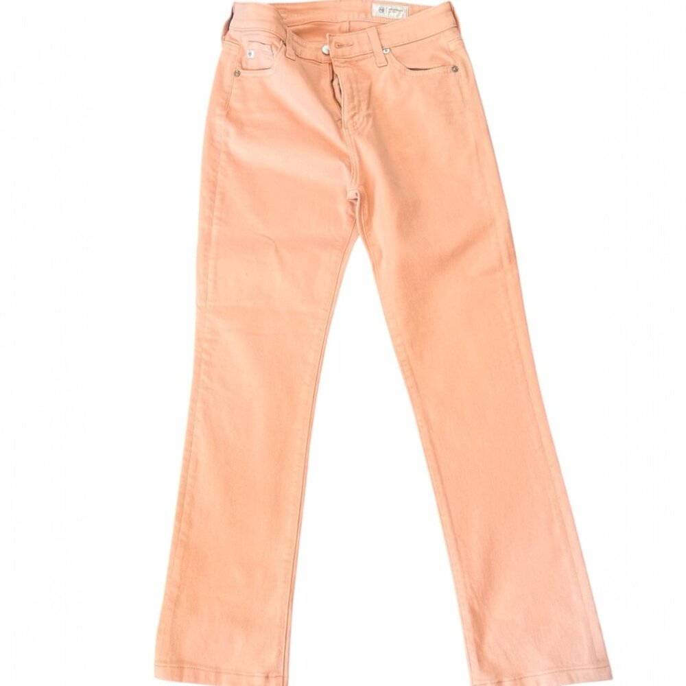 Mari Los Angeles Pink High-Rise Slim Pants Size Small